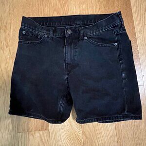 CHEAP MONDAY Black Denim Shorts Size 30